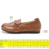 Chaussures décontractées Koznoy 2,5 cm rétro rétro et ethnique en cuir authentique au printemps automne d'été confortable Fémelles peu profondes Mary Jane Oxfords Locages