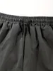 Klasik Tasarım Çok Cepleri Kargo Pantolonlar Erkek Günlük Gevşek Fit Drawstring Joggers İlkbahar Yaz Dış Mekanı 240430