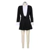 Arbeitskleider sexy elegante Frauen Rock Set Female 2pcs Büro Outfits Mädchen Patchwork Blazer Coat Mini Anzug Dame zwei Stücke Sets