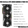 Grafikkarten Original MSI Geforce RTX 3070 Ti Gaming X Trio 8G Desktop 1830MHz GDDR6X RTX3060 3070TI 3080TI CRADIS CARD DROP DELUGEN DHNLR DHNLR Dhnlr