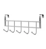 Hangers rekken over de deur 5 haken huis badkamer organizer rek kleding jas hoed handdoek hanger roestvrij staal goed loadbearing1019761