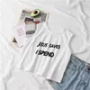 Tanques de femmes Sexy White Crops Tops Y2K Graphic Summer Backless Tank For Women Streetwear Sans manches Top Camisole Female Vêtements