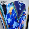 Vêtements ethniques Robes de Winyi Muslim pour femme Maxi Dress Fashion Kaftan Floral Print Abaya Dubai Luxury Summer Bohemian Party