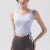 Chemises actives à crampons de sport Tabreau de sport Top féminin Jacquard mince ajusté sans manches couverte le pilates Slim Yoga Suit Summer
