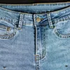 Jean pour femmes jeans à floral féminin brodé à perles slim ajustement décontracté taille 12 pantalon extensible pour les femmes avec des poches