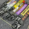 Keychains Lanyards JDM Racing Culture Label Keychain Pendant Motorcykelklipp Knapp Keyring handled Hållbar nyckelring Keyring Bracket Automotive Accessories J240509