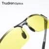 Lunettes de soleil Trudren Mens Sport Pochromic pour les verres de conduite de nuit en aluminium enveloppant PO Chromic Running Glass 5933