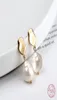 OBEAR 925 Sterling Silver Baroque Irregular Pearl Drop Earrings Retro Fashion Wild Charm Earrigns for Women Jewelry6824332