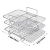 Kitchen Storage Air Fryer Rack Dehydrator Toast Food Grill Multi-layer Accessories Safe And Fine Mesh Barbecue Basket