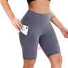 Lu Frau Yoga Sport Biker Hotty Hot Shorts Cross Border und Damen, die seitlich seitentasche eng mit hoher Taille laufen