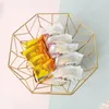 Płytki Nordic Light Luksusowe żelazne cukierki Danie Kreatywne domowe domowe owoc koszyk salonu stolik kawowy przechowywanie przekąsek