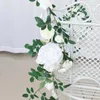 Fiori decorativi Sen Wedding Chair Wedding Back Flower Decoration Birthday Banquet Scene Artificiale