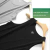 Men's Tank Tops 5-packs Bamboo Fiber Gym Clothing Men Undershirts Ultra Soft Performance Moisture-Wicking Crewneck Basic T Shirt White