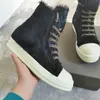 Alto Top 2024Sstpu fragante Sole Horsehair Genuine Leather Rock Street Boot Exclusive Limited Trainer Lace Up Flat Boots