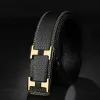 Designer Brand Belt Men's H Automatische Buckle Leisure Business Top Leather Belt's Men Youth Korean Fashion Young People's Trouser Belts