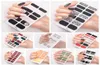 Emballages à ongles entièrement autocollants polonais Landes de décalage léopard Adhesive False Nail Design Manucure Ensemble 3D Stickers de ongles brillants RRA35607278781