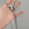 Collier Brilliant Full Diamond Butterfly pour femmes coréennes coréen mode Instagram et chaîne de clavicule polyvalente petite conception unique accessoires de cou