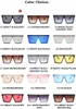 Sunglasses Retro mens flat top sunglasses brand black square shadow UV400 gradient womens cool all-in-one designer Q240509
