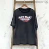 トレンド高品質のガールダップTシャツデザイナータイドレタープリント付きリバースウェアデザインのトレンディな苦しめられた短い袖で本物のロゴ