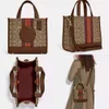 DHGATE MATHER MODA Dempsey Sacoche Shopper Lady Lady Bolsa Field Tote Strip Crossbody Designer Leather Top Handle Bag
