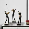 Golfers créatifs figurines abstraits simples couleurs de golf joueur de joueur ornement ornement de style sportif décor moderne articles décoratifs à la maison 240430