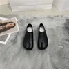 Casual schoenen schapenvacht flats mocassins ronde split teen ondiepe luie slip op muilezels lederen zachte loafers tabi ninja vrouwen gezellig