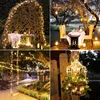 32m Solar LED LED Light Outdoor Festoon Led Lamp Garden Solar Garden Outdoor Impermeável Fada Camping Garland String Decoração de Natal 240423