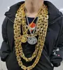 Chaines Fashion Acrylique Grand collier épais hommes Hip Hop Gold Chain de Noël Bar cadeau de cadeaux Rotation Rotation d'élimination des bijoux emo Accessor7995971