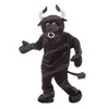 2024 NUOVO Mascotte di mucca Nera Costumi di alta qualità Caratteri di cartoni animati Abito Carnevale per adulti di Halloween Festa di Carnevale di Halloween