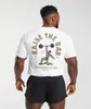 2024 Summer Gym Cotton Mens Tshirt Muscular Men Maglietta Jogger Fitness Joggers Women Tshirt sciolto 240425