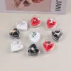 Scatole di gioielli 20pcs/lotto 3 opzioni di colore pacchetto gioiello anello per le orecchie acrilico pacchetti di matrimoni trasparente gioiello a forma di cuore