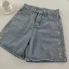 Женские шорты джинсовая джинсовая вышиваем