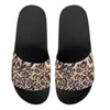 Slippers Roses Leopard And Gold Custom Made Sublimation Print Fashion Men Women Slides Sandals