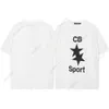 Hög version Cole Buxton London Limited Edition Silver Powder Bokstäver slogan Tryckt Mens Loose Casual Short Sleeved T-shirt