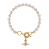 Charm av hög kvalitet Westwood Aleksa Baroque Pearl Armband Version Saturn