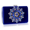 Single Sun Diamond Crystal Crystal Bags Clutch Borse Giorno Giorno Giorno Signore Wedding Woman Borse Rhinestones 240509