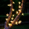 LED Solar Lights Outdoor Floral 5M/7M/12M String Flower Fairy Lights Garlands For Christmas Party Outdoor Decoration Waterproof