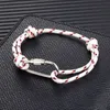 Braccialetti di fascino mkendn uomini di alta qualità paracord corda sopravvivenza bracciale femmini