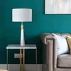 Masa lambaları Nisan Modern Yatak Odası Tasarım E27 Beyaz Kristal Masa Hafif Ev Led Dekoratif Fuaye Başucu Ofisi