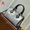 Mini bolso de lona diseñadora de mujeres Crossbody Bag 20cm Boston Bag 10a Bag de almohada de calidad superior con caja L009C