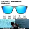 Occhiali da sole 2023 Ultra Light TR90 per uomini Glassini polarizzati Donne Square Driving Goggle Shine Film Gafas de Sol Q240509