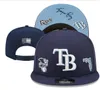Caps de bola 2023-24 '' Rays'''unisex moda World Series Baseball Cap La Ny Snapback Hat Men Women Sun Hat Bone Gorras Bordado