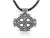 GX123 Viking religieux Vintage Circle Cross Design Hammer Pendant Traditions pagan Réglable Cool Men Collier Collier Bijoux pour M4100726