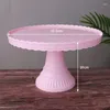 Feestbenodigdheden trouwdessert tafeldecoratie plastic tall cake bord European witte verjaardag lay -out display standaard