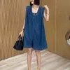 Women's Jumpsuits Rompers Denim Jumpsuits for Women Tops Oversized Casual Playsuits Vintage Loose Wide Leg Shorts Rompers One Piece Outfits Women Clothing Y240510