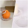 Candele per candele 2 pcs basi di vassoio profumato creati di vetro delicati titolari di candele delicate