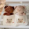 Baby Crib Organizer förvaringsväskor Bron Cotton Bed Storage Diaper Bag Caddy Organiser Hängväskor för spädbarnsbäddsuppsättning 240509