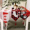 Tavolo tavolo tovaglie natalizie a maglia per un albero di Natale bandiera ricami mobili decorazione di protezione mobili