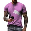 Vintage T-Shirt For Men Wolf Leopard Pattern 3D Printed Casual Round Neck Shirt Quick-Drying Exquisite Oversized Mens Clothing 240509