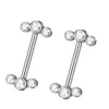 乳首リング1PC F136 Titanium Industrium Barbell Rings Nipple Bar Ear Tragus 1.6x14mm Piercing StudEarrings Body Piercing Jewelry Nipple Pi Y240510